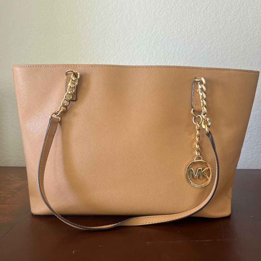 Tan Michael Kors bag